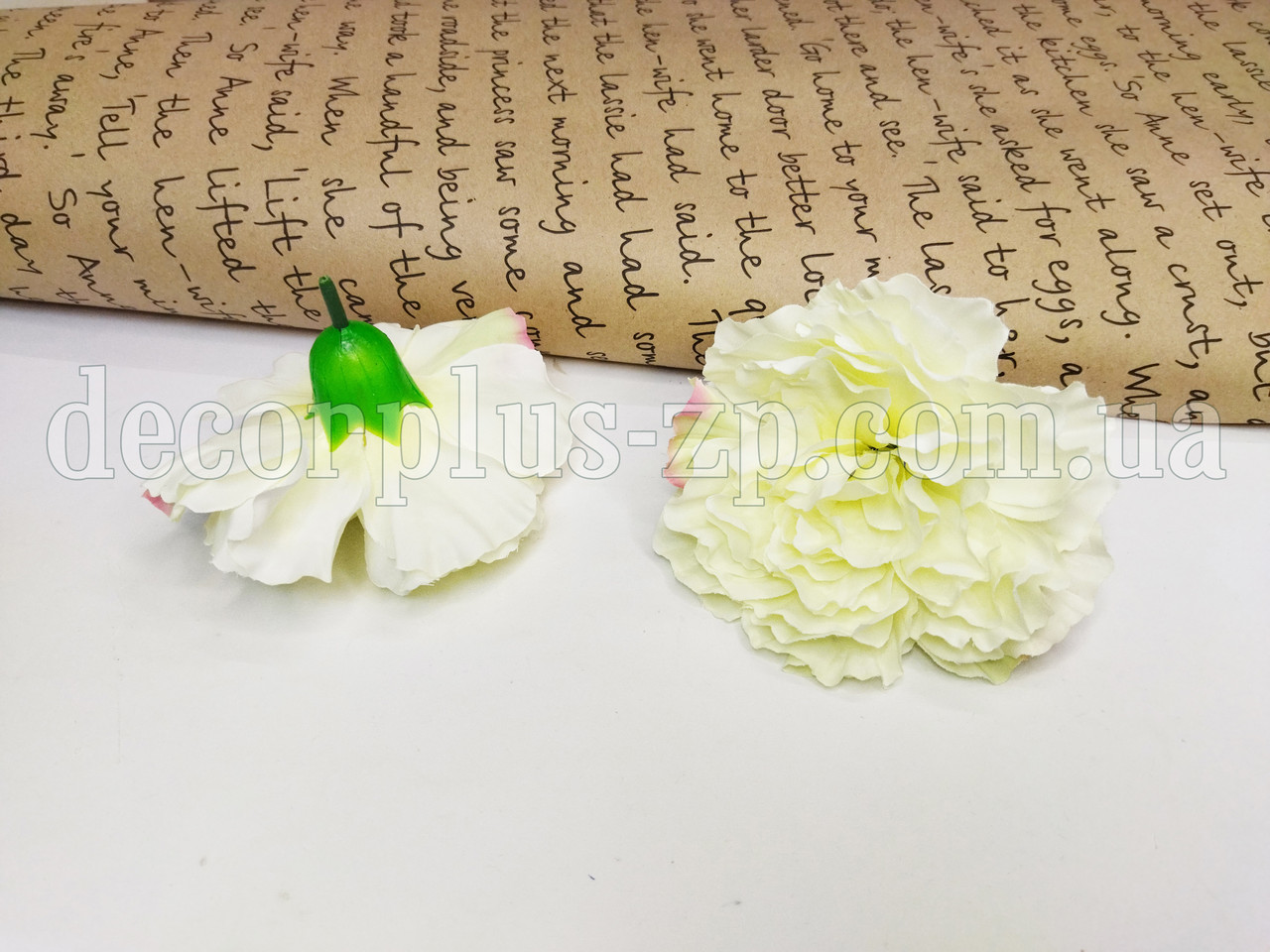 Голова гвоздики 11см . Кремова, фото 1