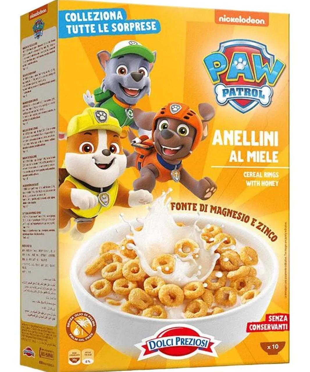 Сухий сніданок Dolci Preziosi злакові кільця з медом Paw Patrol 300г, фото 1