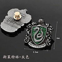 Брошка значок "Слизерин / Slytherin / Гаррі Поттер / Harry Potter" значок на одяг і рюкзак