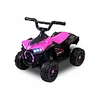 Електроквадроцикл на акумуляторі з мотором, 2 передачі, задній привід, підніжка, навантаження до 20 кг, помаранчевий, фото 5