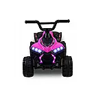 Електроквадроцикл на акумуляторі з мотором, 2 передачі, задній привід, підніжка, навантаження до 20 кг, помаранчевий, фото 6