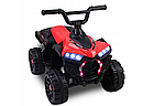 Електроквадроцикл на акумуляторі з мотором, 2 передачі, задній привід, підніжка, навантаження до 20 кг, помаранчевий, фото 7