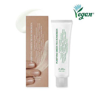 Сонцезахисний крем із екстрактом зеленого чаю Dr. Althea Purifying Green Tea Sunscreen SPF 50+ PA++++, 50 мл