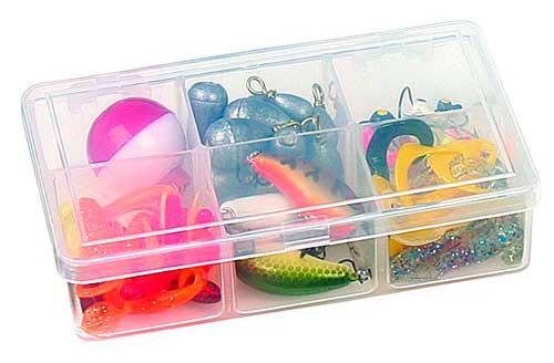 Коробка пласт. 1002 Flambeau (1 фикс.,4 зйомн.перег.) 12,1х8,3х3,5см, фото 1