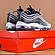 Чоловічі Кросівки Nike Air Max 97 чорні з білим, фото 6