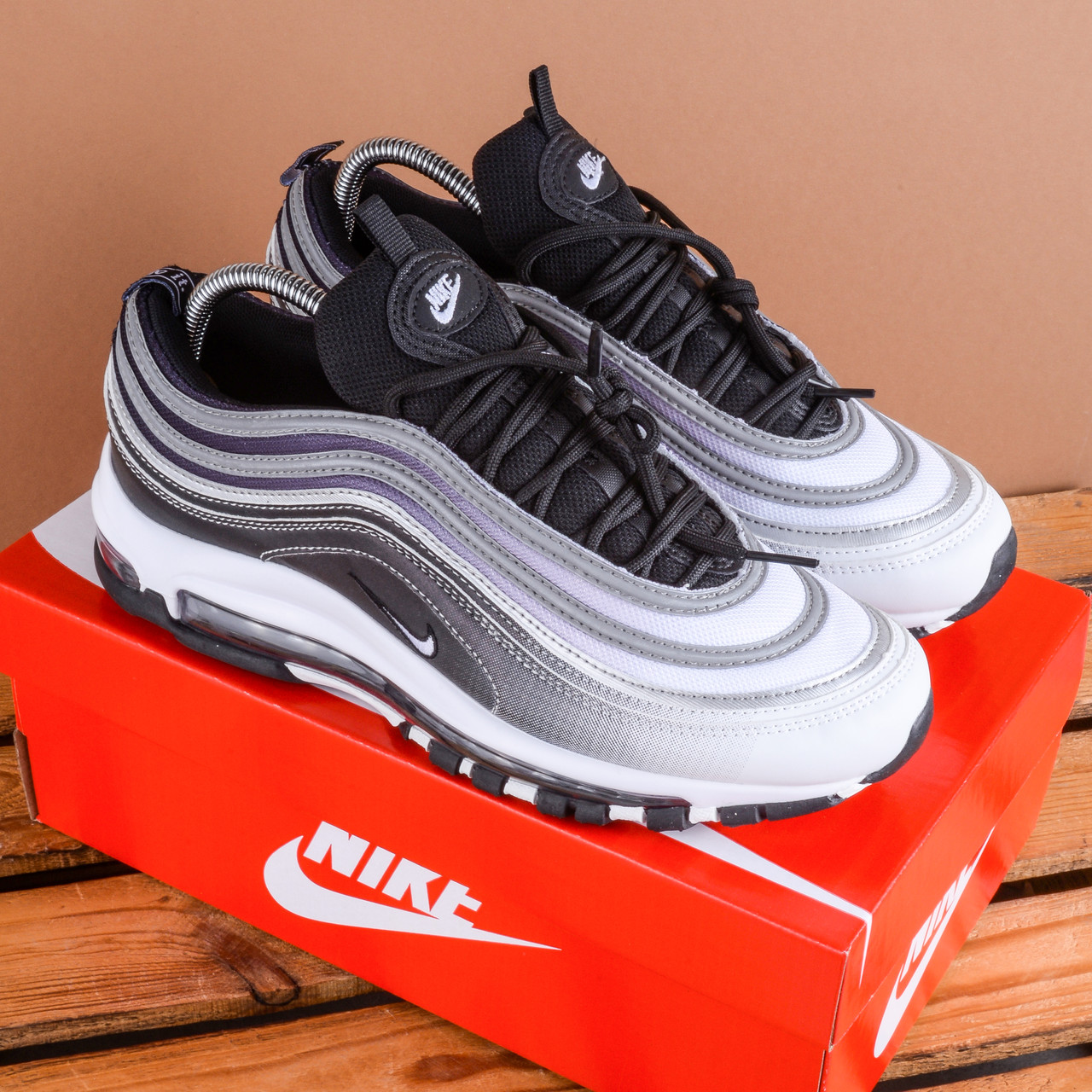 Чоловічі Кросівки Nike Air Max 97 чорні з білим