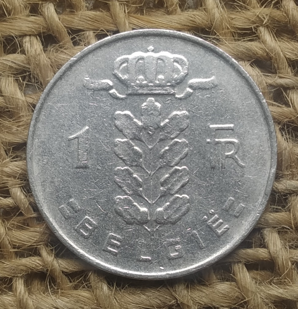 1 франк 1967 року. Бельгiя, фото 1