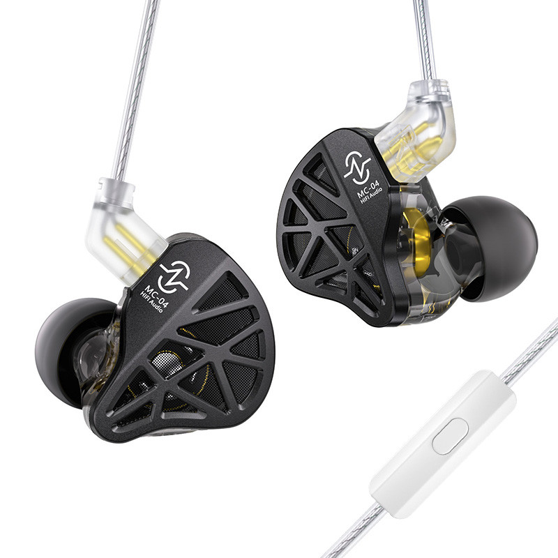 ⇒ CCZ MC04 Nocturne (Black, mic) - дводрайверні провідні IEM's навушники (1DD + 1BA), фото 1