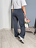 46-56 Жіночі модні трикотажні спортивні штани великих розмірів, фото 3