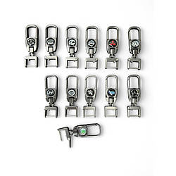 Брелок-карабін для автоключей із логотипом автомобільних марок Моделі в асортименті