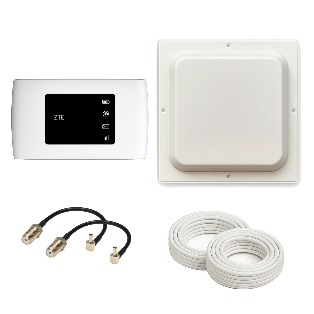 4G інтернет комплект роутер ZTE MF920u + антена квадрат R-net MIMO 2x17 Дб