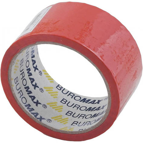 Скотч Buromax Packing tape 48мм x 35м х 43мкм, red (BM.7007-05), фото 1