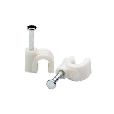 Скоба Atcom для крепления кабеля 5мм 100шт (15255), фото 1