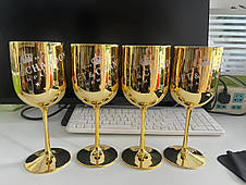 Фірмові келихи для шампанського Moët & Chandon, Фужери Миє Шандон. Золотий moet, фото 4