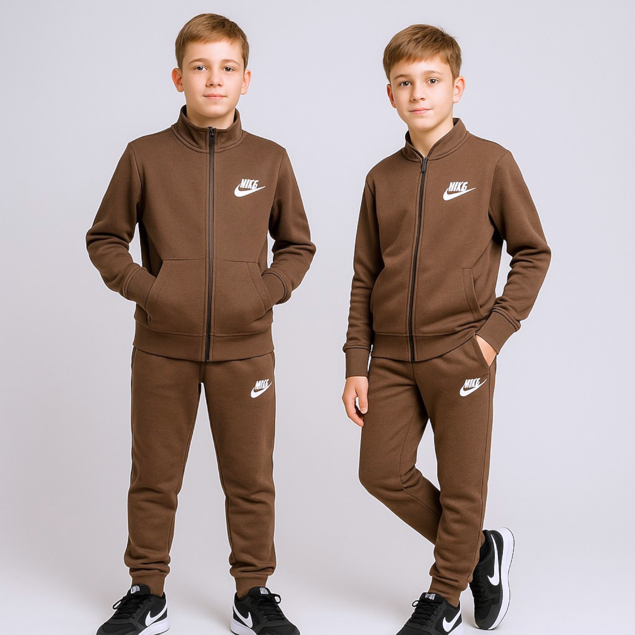 Спортивний Костюм на хлопчика 122-140 см 003483 Коричневий