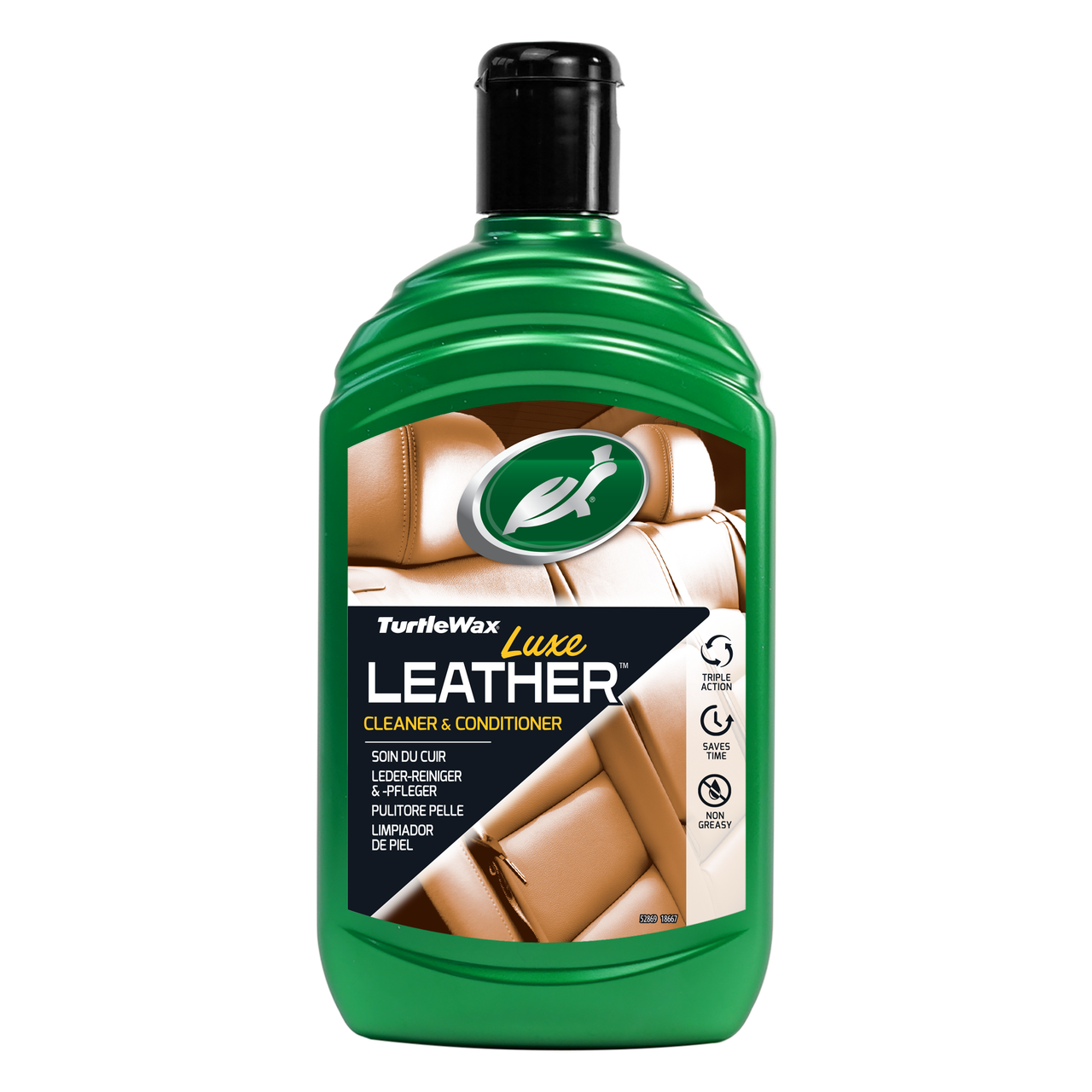 Turtle Wax 52869 Очисник та кондиціонер шкіри Luxe Leather, 500 мл