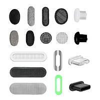 Захисні сіточки, заглушки, плівки для навушників, гарнітур, телефонів, гаджетів