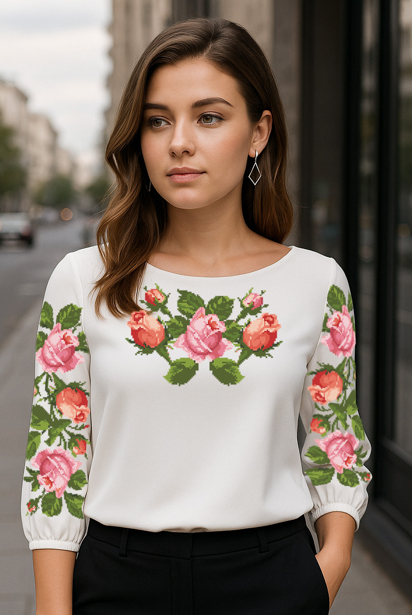 Заготовка для жіночої вишиванки № 025-сж, фото 1