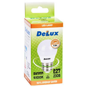 Лампочка Delux BL50P 5 Вт 4100K 220В E27 (90020559), фото 2