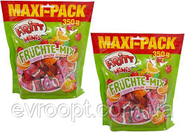 Жувальні цукерки Fritt Minis Fruit Mix Maxi Pack  350 г, фото 1