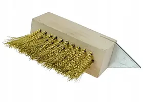 Щітка скрибок для тротуарної брусчатки та різних робіт 100 мм під кий різьбовий