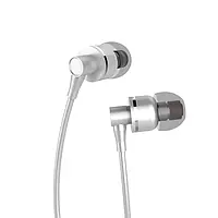 Навушники з мікрофоном Aspor A205- сріблястий