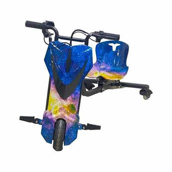 Електроскутер триколісний для райдерів Дрифт-карт Windtech Drift Cart 8″ Crazy Bug галактика