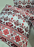 Комплект декоративних подушок Firanka Ukraine 4шт 35х30см, білий з червоним і чорним (п_0790), фото 3
