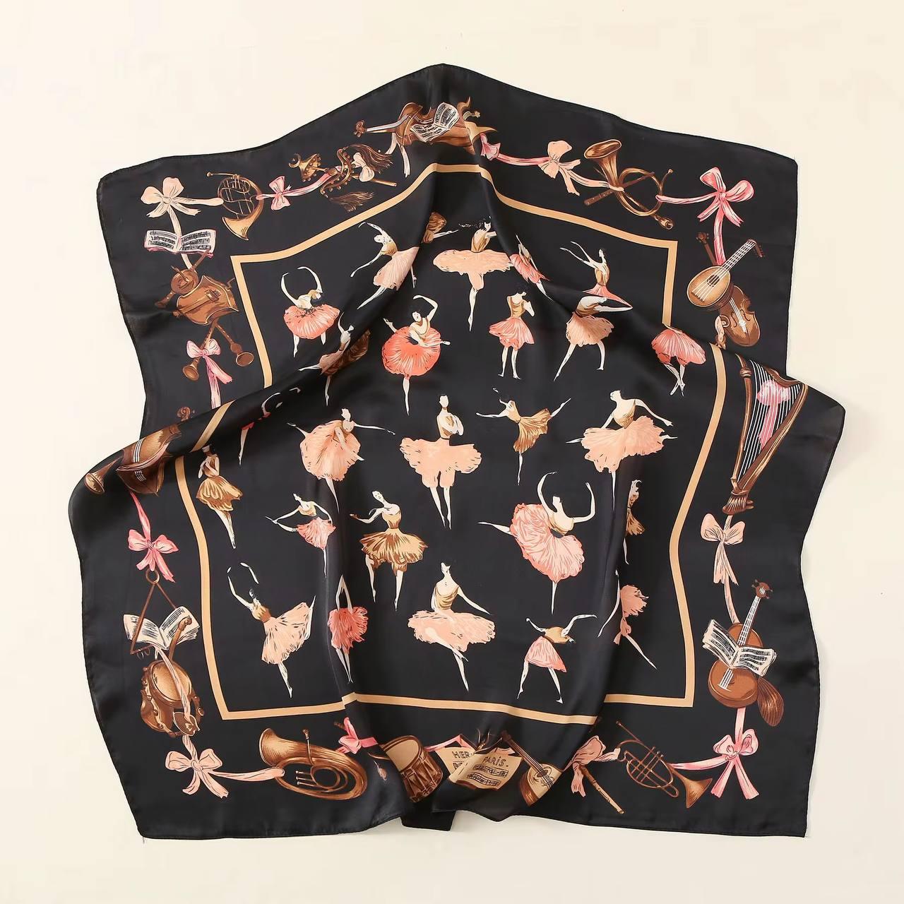 Ніжна шовкова хустка "Грета балерина" 224029, фото 1