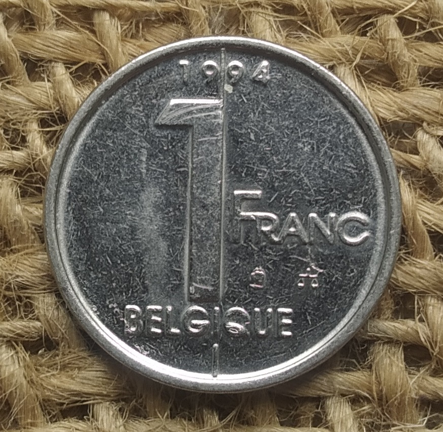 1 франк 1994 року. Бельгiя