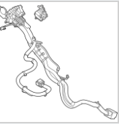 Шлейф зарядного порта Nissan Ariya (22-) 296B1-5MR1C, фото 2