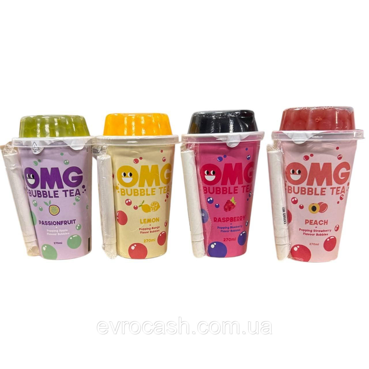 Чай холодний Bubble Tea 270 мл 10 шт ящ в асортименті, фото 1