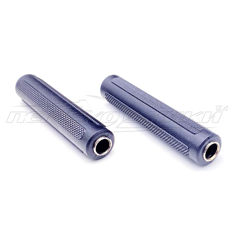 Перехідник гніздо 6.3 стерео - гніздо 6.3 мм стерео (пластик)