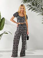 Жіночий літній костюм брюки з топом, фото 6