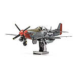 Літак П 51 Д Мустанг металевий 3Д пазл для домашнього збирання
