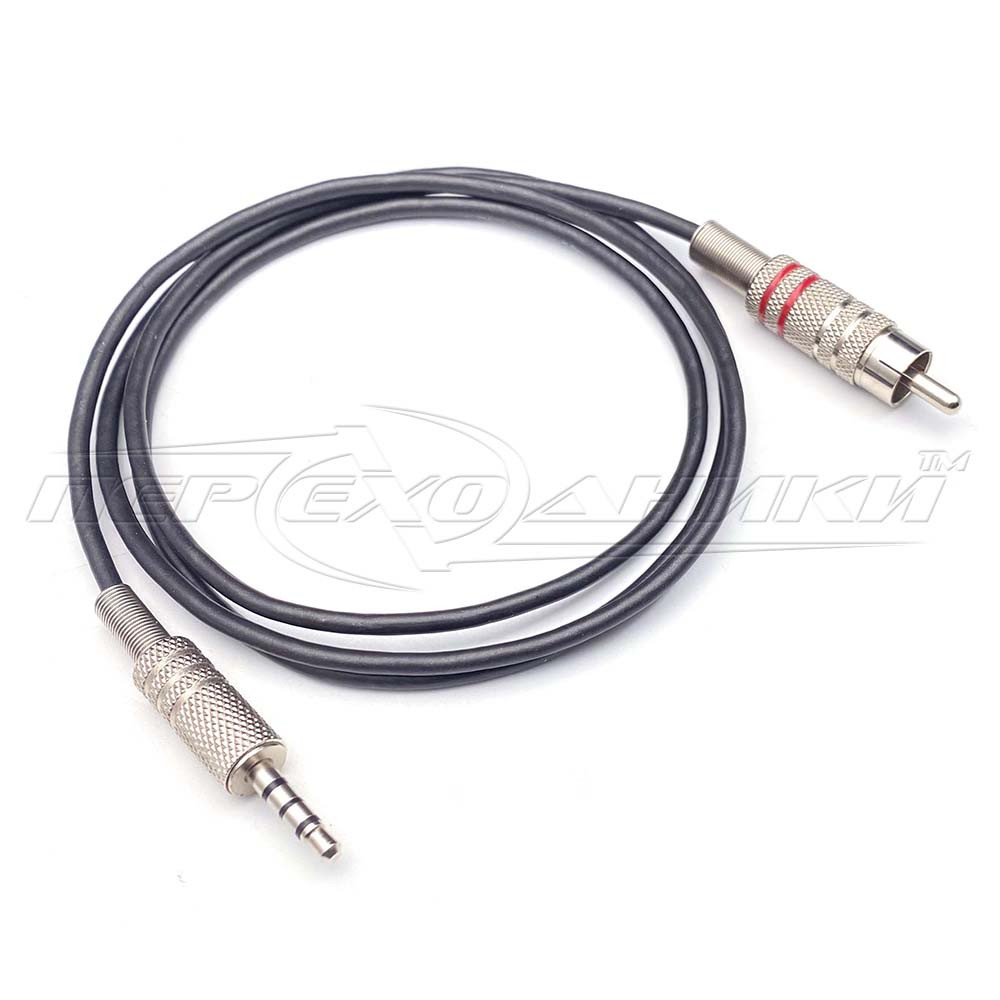Кабель у екрані 1 RCA відео (тюльпан) на 3.5 мм 4-pin