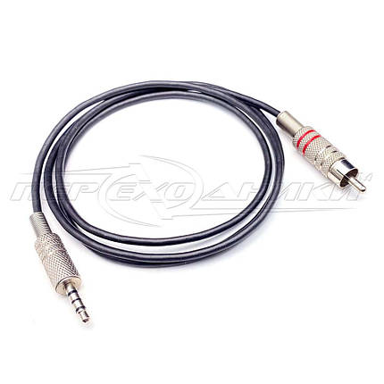 Кабель у екрані 1 RCA відео (тюльпан) на 3.5 мм 4-pin, фото 3