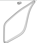 Ущільнювач двері передня ліва Nissan Ariya (22-) 80831-5MP0A, фото 3