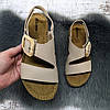 Босоніжки жіночі Inblu бежеві шкіряні з пряжкою 4901, фото 7