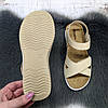 Сандалії босоніжки жіночі Inblu бежеві шкіряні на липучках 4904, фото 7