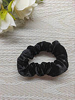 Резинка для волосся велюрова 7см. Чорна