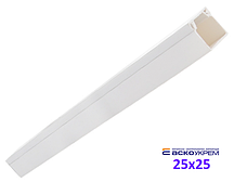Короб пластиковий 25x25x2000 мм подвійний замок