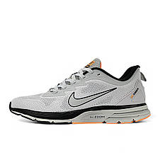 Чоловічі літні кросівки Nike Zoom текстильні з сіткою сірі весняні, фото 3