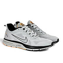 Чоловічі літні кросівки Nike Zoom текстильні з сіткою сірі весняні, фото 5