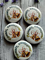 Пряники Привіт, канікули! з дзвониками, їстівний друк