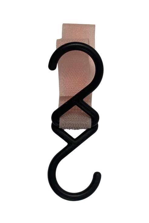 Універсальний знімний гачок з липучкою рожевий 1 штука - для сумок, пакетів, кемпінгу або візка, фото 1