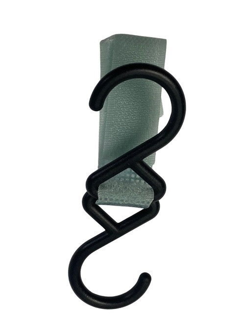 Універсальні знімні гачки з липучкою блакитний 10 штук— для сумок, пакетів, кемпінгу або дитячого візка, фото 1