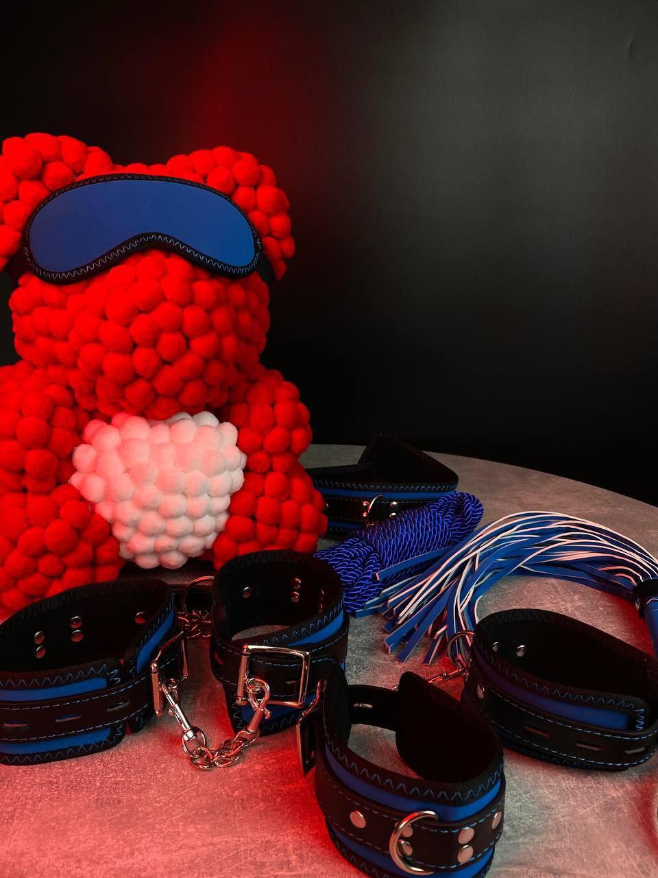 БДСМ-набор "Blue Obsidian", 7 предметов, фото 1