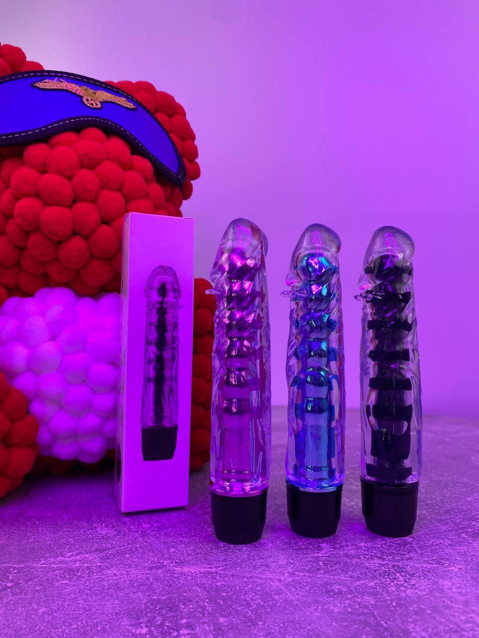 Гелевий силіконовий вібратор, 18 см, фото 1