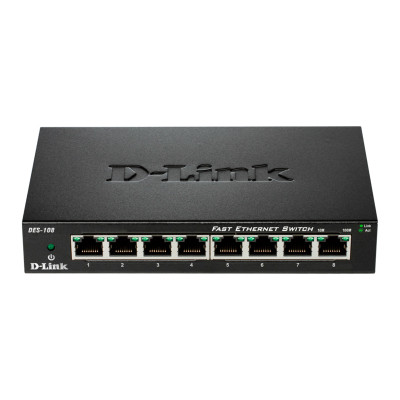 Комутатор мережевий D-Link DES-108, фото 1